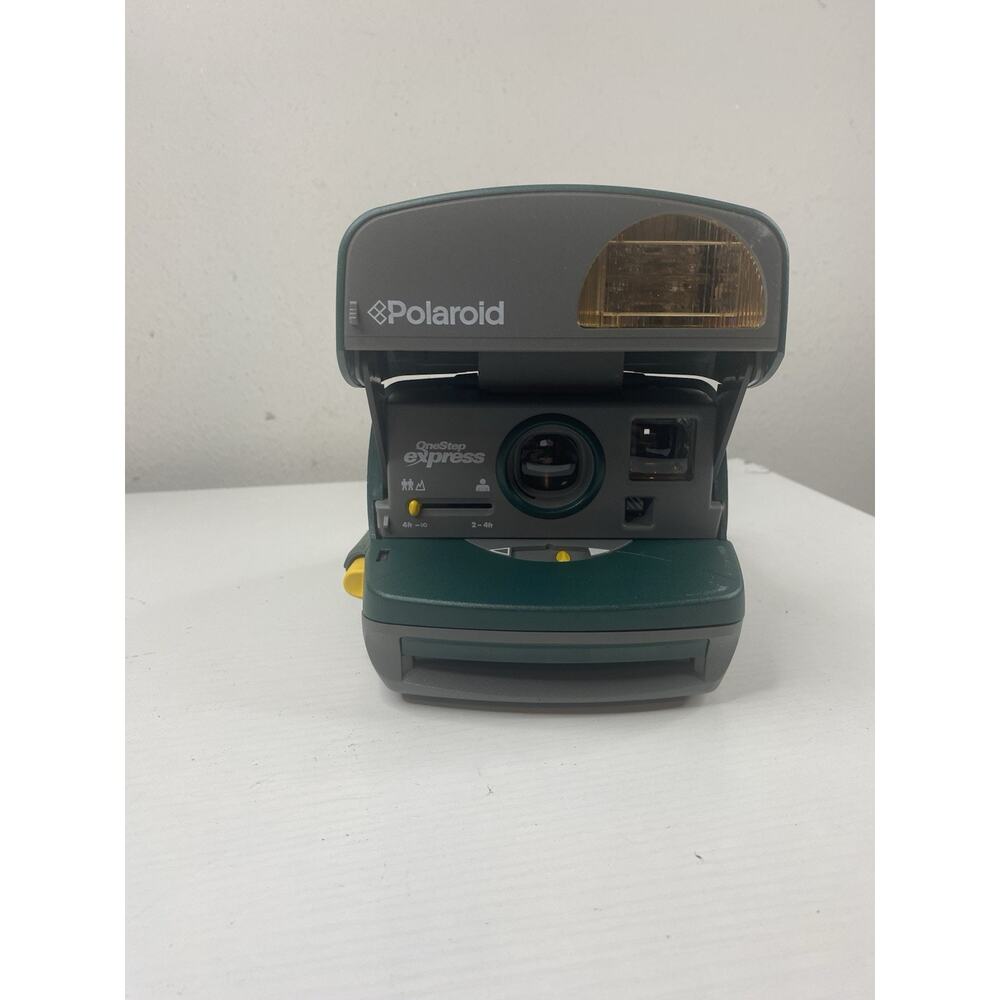 Polaroid 600 One Step Express Green Instant Camera Vintage